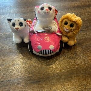 Beanie Boos & Build A Bear Pink Car